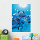 Sandy Bottom Sunburst Tropical Wall Mural
