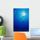 Micronesia, School Blackfin Barracuda, Silhouetted By Sunburst Wall Mural
