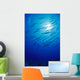 Micronesia, School Blackfin Barracuda, Silhouetted By Sunburst Wall Mural