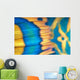 Micronesia, Extreme Close-Up Bicolor Parrotfish Tail Fin Scale Detail Wall Mural