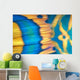 Micronesia, Extreme Close-Up Bicolor Parrotfish Tail Fin Scale Detail Wall Mural