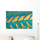 Micronesia, Bicolor Parrotfish Dorsal Fin And Scales, Detail Wall Mural