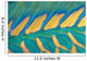 Micronesia, Bicolor Parrotfish Dorsal Fin And Scales, Detail Wall Mural