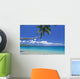 Fiji, Kadavu Island, Palm Tree Stretched Over Turquoise Coastline Wall Mural