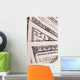 Close-Up Detail of 100, 50 And 20 Dollar Bill Wall Mural