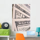 Close-Up Detail of 100, 50 And 20 Dollar Bill Wall Mural