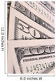 Close-Up Detail of 100, 50 And 20 Dollar Bill Wall Mural