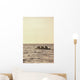 Paddlers Silhouetted On Ocean Wall Mural