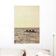 Paddlers Silhouetted On Ocean Wall Mural