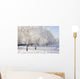winter birch trees alley Wall Mural