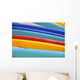 Detail Of Many Different Colored Surfboards, Straight Up Wall Mural