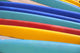 Detail Of Many Different Colored Surfboards, Straight Up Wall Mural