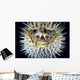 Hawaii, Front View Of Spiny Puffer Close-Up With Black Background Wall Mural