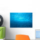 School Of Small Silver Fish, Hundreds In Clear Blue Water Near Surface Wall Mural