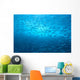 School Of Small Silver Fish, Hundreds In Clear Blue Water Near Surface Wall Mural