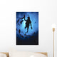 Hawaii, Silhouetted Diver And Reef Fish, View From Below, Sunburst Wall Mural