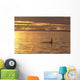 Canada, Vancouver Island, Killer Whale At Sunset Wall Mural