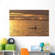 Canada, Vancouver Island, Killer Whale At Sunset Wall Mural