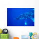 Hawaii, Close-Up Side View Of Humpback Whale Underwater Wall Mural