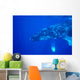 Hawaii, Close-Up Side View Of Humpback Whale Underwater Wall Mural