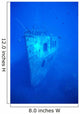 Hawaii, Oahu, Bow View Of Atlantis Wreck Off Waikiki, Clear Blue Ocean Wall Mural