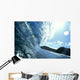 Translucent Curling Blue Wave Backlit Wall Mural