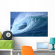 Large Aqua Wave, Curling, Spray And Whitewash, Blue Sky Wall Mural