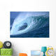 Large Aqua Wave, Curling, Spray And Whitewash, Blue Sky Wall Mural