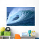 Large Aqua Wave, Curling, Spray And Whitewash, Blue Sky Wall Mural