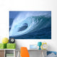 Large Aqua Wave, Curling, Spray And Whitewash, Blue Sky Wall Mural