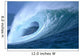 Large Aqua Wave, Curling, Spray And Whitewash, Blue Sky Wall Mural