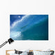 Front View Of Aqua Wave, Tube, Blue Sky, Glassy And Flat Wall Mural