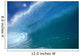 Front View Of Aqua Wave, Tube, Blue Sky, Glassy And Flat Wall Mural