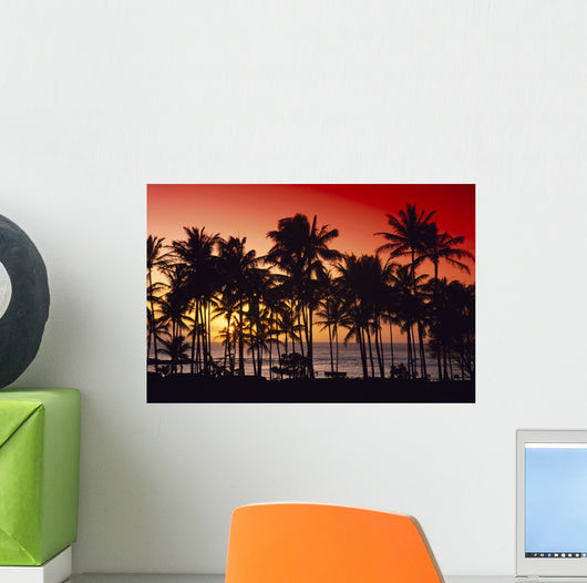 Palms Silhouette Wall Mural