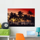 Palms Silhouette Wall Mural