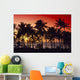Palms Silhouette Wall Mural