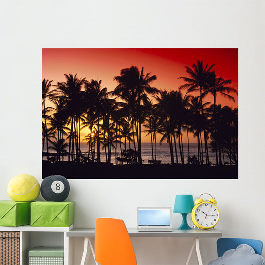 Palms Silhouette Wall Mural