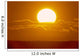 Glowing Sun Ball Partially Covered With Clouds Wall Mural