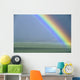 Hawaii, Maui, Faint Portion Of Rainbow Over Fields, Misty Sky Wall Mural