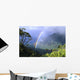 Trees And Growth On Mountains Wall Mural