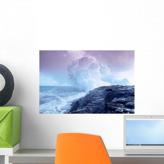 Sulphur Clouds From Kilauea Crater Wall Mural