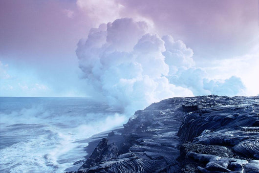 Sulphur Clouds From Kilauea Crater Wall Mural