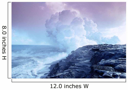 Sulphur Clouds From Kilauea Crater Wall Mural