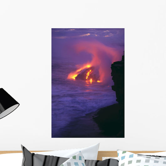 Glowing In Pink Steamy Skies Wall Mural