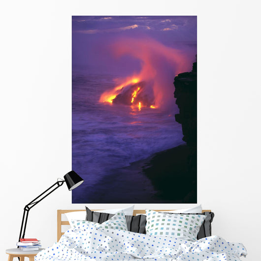 Glowing In Pink Steamy Skies Wall Mural