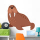Walrus Cartoon Animal Wall Decal