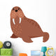 Walrus Cartoon Animal Wall Decal