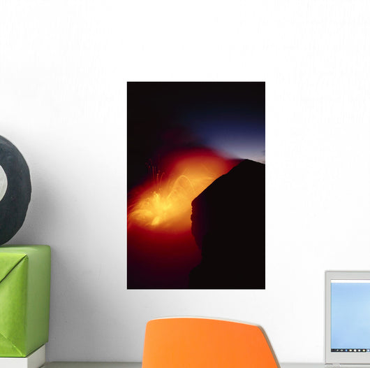 Explosive Reaction At Twilight Wall Mural