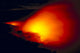 Glowing Lava Flow Into Ocean Bright Red Orange Wall Mural