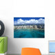 Hawaii, Oahu, Waikiki, Aerial View From Ocean Looking Toward Mountains Wall Mural